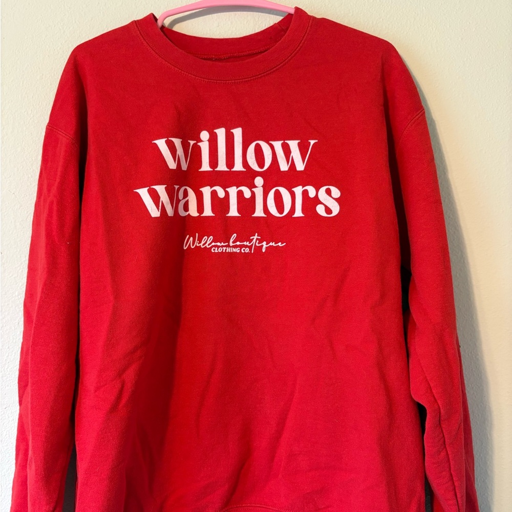 Willow Warriors Red Sweatshirt